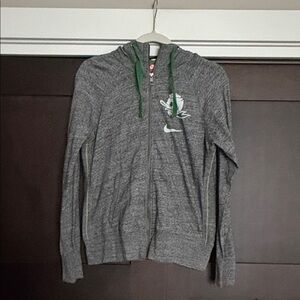 Nike Oregon Ducks Women’s Lightweight Heather Gray Full Zip Hooded Jacket Medium